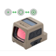 Holosun HE509T-GR-X2-FDE Titan FDE Grün Reflex MRS mit 2 MOA Grünpunkt, 32 MOA Kreis oder Kombi, Solar Failsafe und Shake Awake