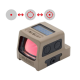 Holosun HE509T-RD-X2-FDE FDE Roter Titan Geschlossener Visier 2 MOA, 32 MOA Kreis Solar Failsafe Auto-Helligkeit und Shake Awake für Jäger oder Sportler