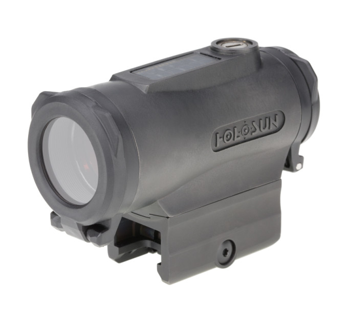 HOLOSUN HE530C-GR Elite Solar Green Circle Dot Sight 2 MOA green dot 2 MOA dot inside a 65 MOA circle Quick‑Detach