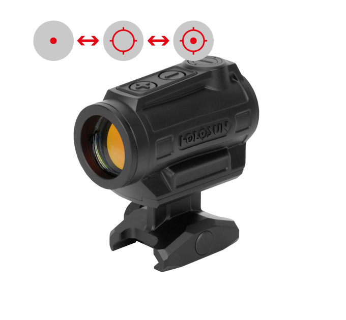 Holosun ARO MRS Rotes Reflexvisier  2 MOA Punkt 65 MOA Kreis-Punkt,  Shake Awake, Picatinny