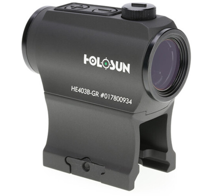 Holosun HE403B-GR Elite Micro Grüner Punkt Visier 2 MOA Super Green LED-Punkt Shake Awake, IP67, Sport‑Schieß‑ und Jagdnutzung