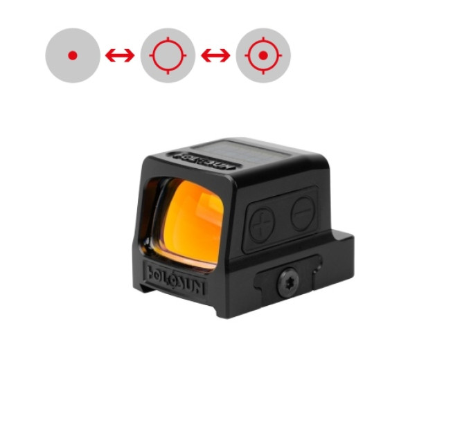 Holosun HE509T-RD-X2 otvoreni refleksni ciljnik s crvenom toćkom 2MOA i krugom 32MOA, titan
