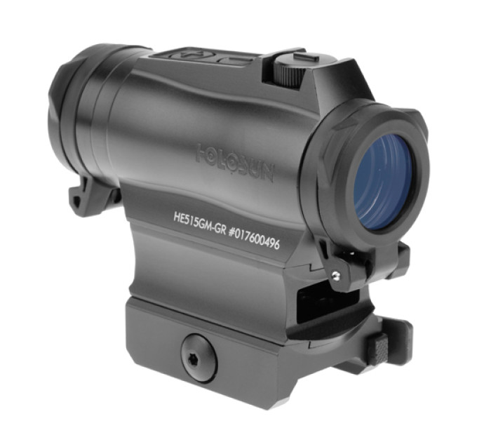 Holosun HE515GM-GR Elite Green Dot Sight BK QD-Montage Super-LED-Visier 2 MOA grün Punkt oder 2 MOA Punkt in 65 MOA Kreis