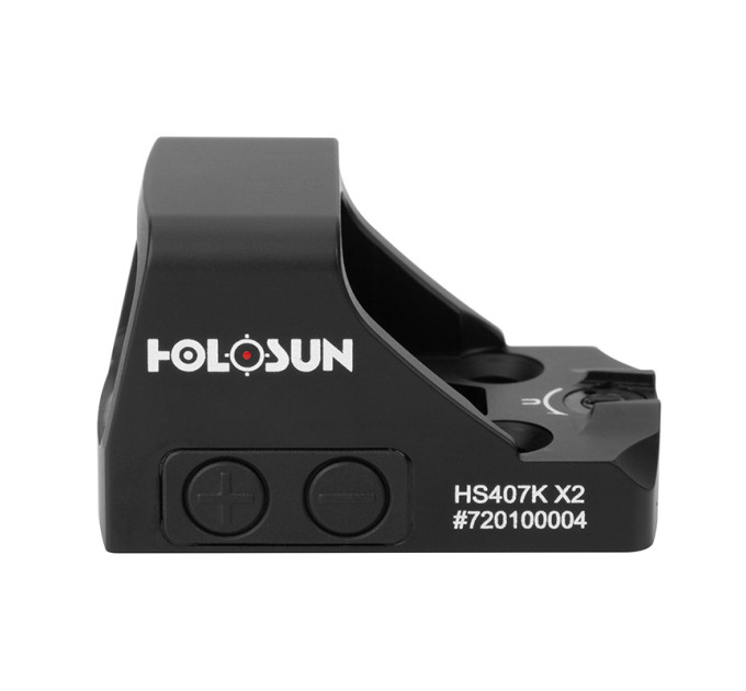Holosun HS407K-X2 open reflex red dot sight, 6MOA dot, reticle, black, for hunting, sport shooting
