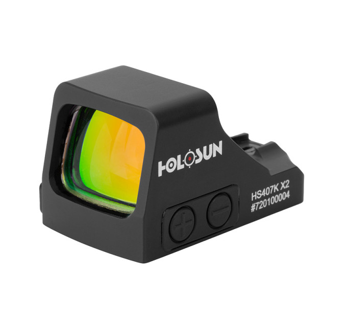 Holosun HS407K-X2 open reflex red dot sight, 6MOA dot, reticle, black, for hunting, sport shooting