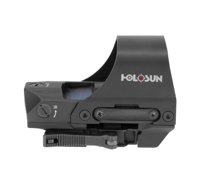 Holosun HS510C open reflex red dot sight with switchable 2MOA dot, 65MOA circle dot reticle and solar cell