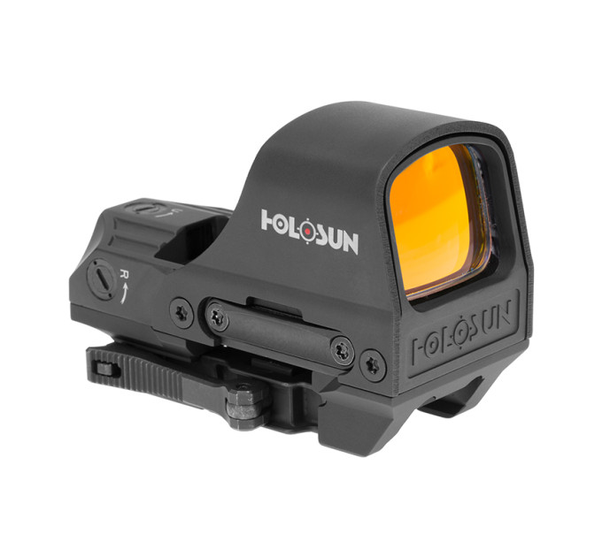 Holosun HS510C open reflex red dot sight with switchable 2MOA dot, 65MOA circle dot reticle and solar cell