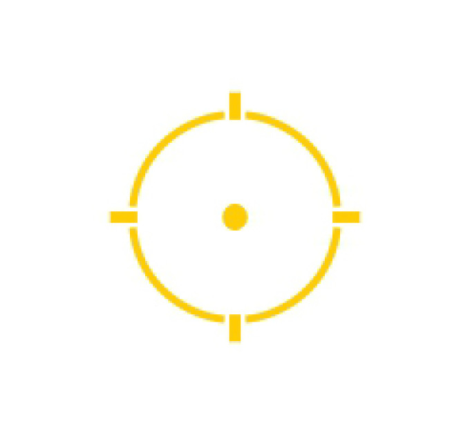 Holosun AEMS Macro Gold – Full-Size Enclosed Sight AEMS-MACRO-GD with Gold Reticle
