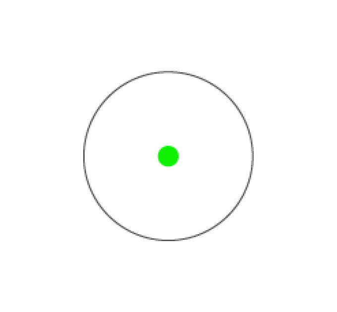 Holosun EPS Core Green Dot  (EPS-CORE-GR-3) – Enclosed Pistol Sight (Green Single Dot)