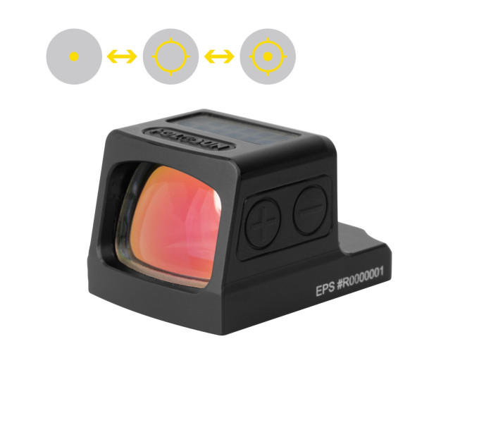 Holosun EPS-GD-MRS closed reflex sight 2MOA/32MOA gold dot, aluminum, black, hunting, sport shooting airsoft, tactical mini, Glock, H&K