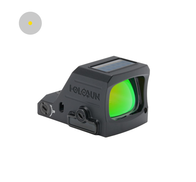Holosun HS407C-X3-GD Open Reflex Red Dot Sight + red 2MOA Dot Reticle, Solar Cell, black, Hunting, Sport Shooting Airsoft
