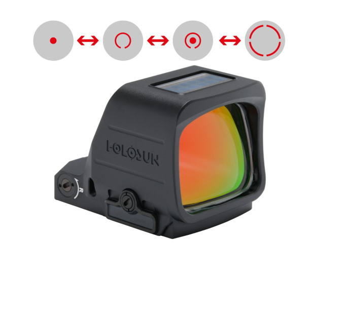 Holosun 507-PROMAX-RD-PRS otvoreni ciljnik s crvenom točkom, izmjenjiva crvena točka 2 MOA, ciljnik s crvenom točkom i krugom 8/20/32 MOA