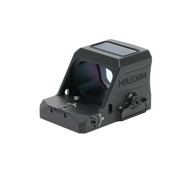 Holosun HS507C-X3-GD-MRS Open Reflex Red Dot Sight + interchangeable 2MOA Dot, 32MOA Circle Reticle Solar Cell, black, Sports Shooting Airsoft