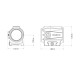 Holosun SCRS-RD-2 red dot sight, 2MOA dot reticle, solar cell, black, Picatinny/Weaver rail, hunting