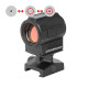 Holosun SCRS-RD-MRS red dot sight, switchable 2MOA dot, 65MOA circle dot reticle, solar cell, black