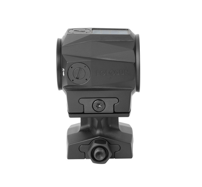 Holosun SCRS-RD-MRS red dot sight, switchable 2MOA dot, 65MOA circle dot reticle, solar cell, black
