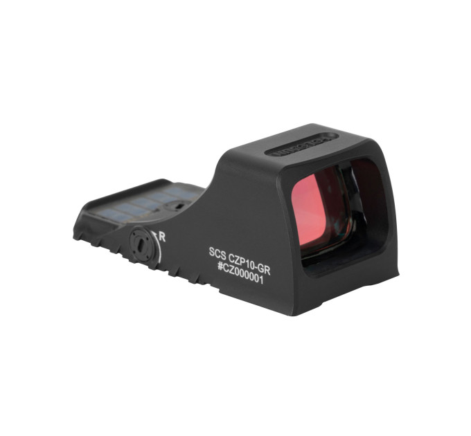 Holosun SCS-P10-GR open reflex green dot sight switchable 2MOA dot, 32MOA circle dot reticle solar cell, CZ P10 OR & CZ Shadow 2
