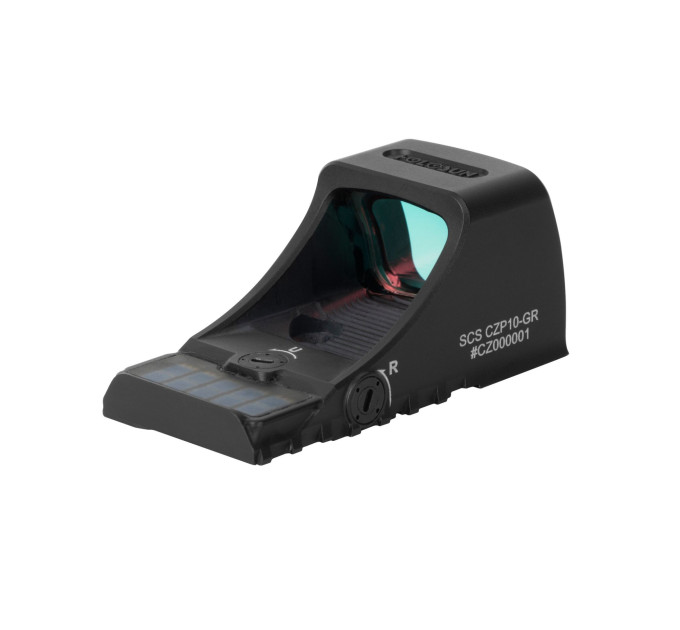 Holosun SCS-P10-GR open reflex green dot sight switchable 2MOA dot, 32MOA circle dot reticle solar cell, CZ P10 OR & CZ Shadow 2