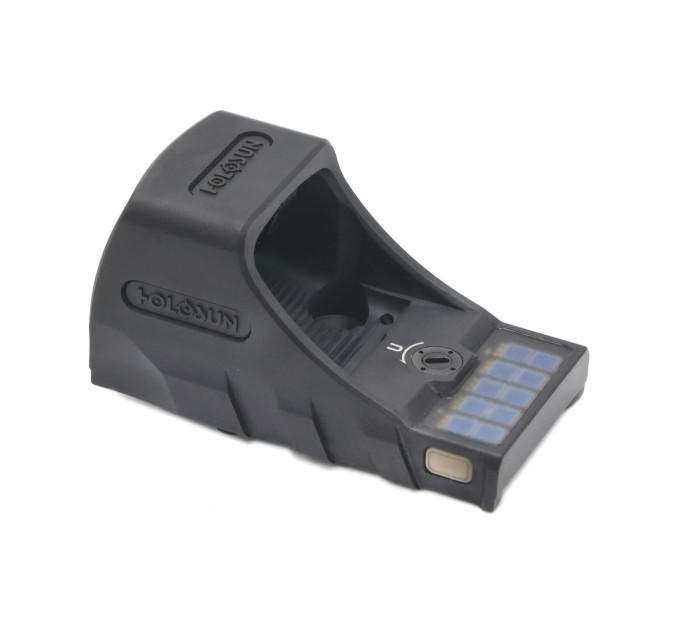 Holosun SCS-PDP-GR open reflex green dot sight switchable 2MOA dot, 32MOA circle dot reticle solar cell, black