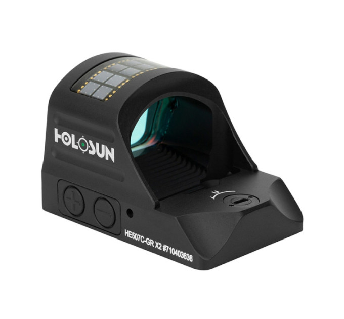 Holosun Open Reflex Dot Sight HE507C-GR-X2 with switchable reticle, green dot sight, hunting,solar panel