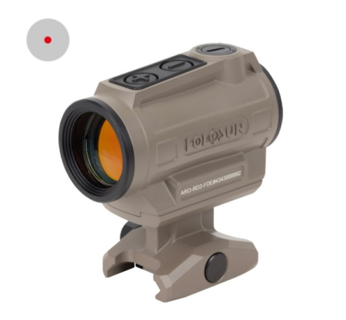 Holosun ARO-CORE-RD2-FDE Micro Red Dot ciljnik 2 MOA, FDE, Picatinny Holosun ARO-CORE-RD2-FDE Micro Red Dot ciljnik 2 MOA, FDE, Picatinny