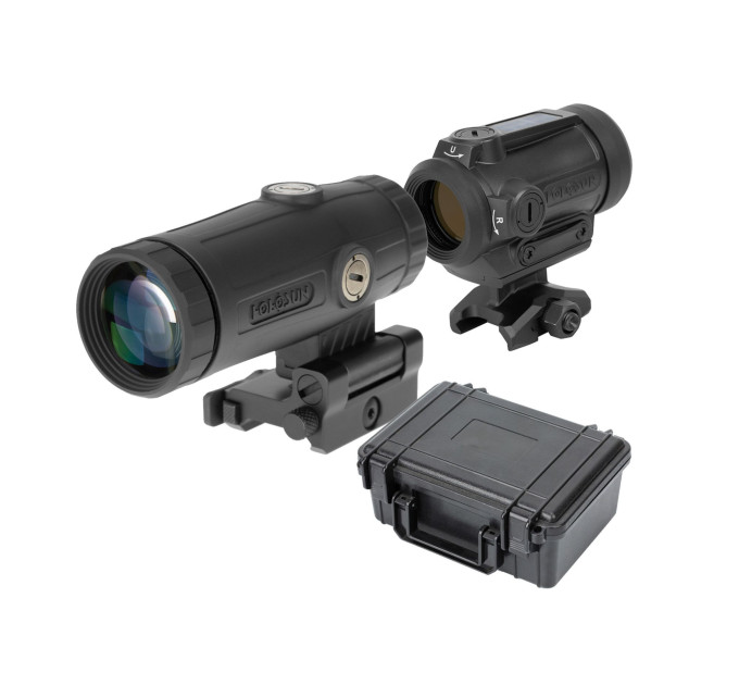Holosun ARO EVO SPR RD & HM3X Combo Set – 1x Red Dot with SPR Reticle + 3x Magnifier