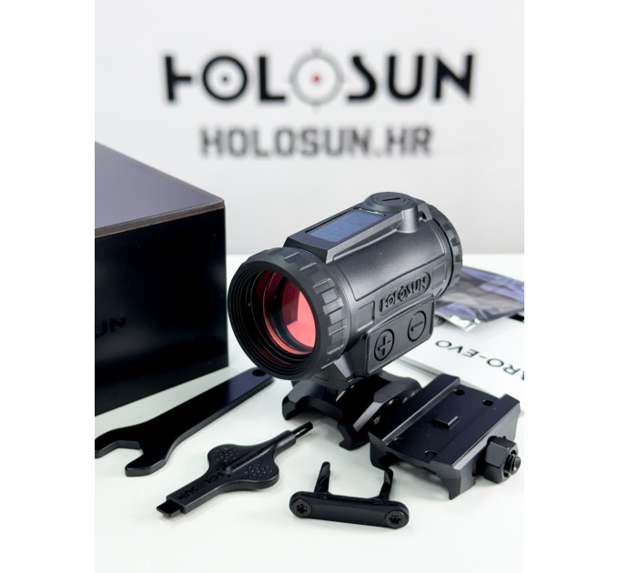 Holosun ARO EVO SPR GR geschlossenes Reflexvisier – 1,5 MOA Punkt, 65 MOA Umkreis, 12 stufige grüne Beleuchtung