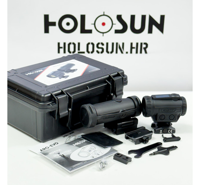 Holosun ARO EVO SPR RD & HM3X Combo Set – 1x Red Dot with SPR Reticle + 3x Magnifier