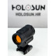 Holosun ARO-MRS-GD Microdot Gold Dot Sight with 2MOA/65 MOA Circle Dot Reticle, black, Picatinny rail
