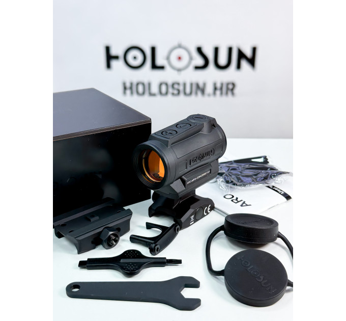 Holosun ARO-MRS-GD Microdot Gold Dot Sight with 2MOA/65 MOA Circle Dot Reticle, black, Picatinny rail