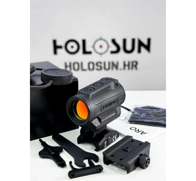 Holosun ARO MRS Rotes Reflexvisier  2 MOA Punkt 65 MOA Kreis-Punkt,  Shake Awake, Picatinny