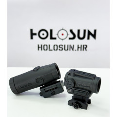Holosun ARO-RD2-HM3X-SET Red Dot Sight, 2 MOA Dot, 3x Magnification HM3X Black, Picatinny Rail
