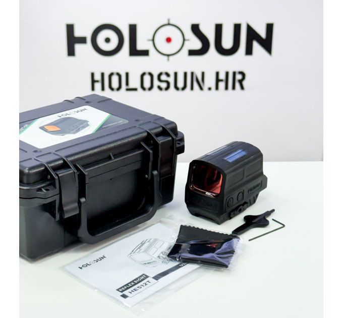 Holosun ELITE zatvoreni refleksni ciljnik sa zelenom toćkom HE512T-GR, izmjenjivi končanik, kućiste od titana