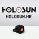 Holosun EPS-CARRY-GR-2 geschlossenes Leuchtpunktvisier 2 MOA Shake Awake K native + RMSc adapter