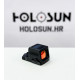 Holosun EPS-CARRY-GR-MRS kompaktes Pistol Reflexvisier – 2 MOA Grünpunkt, 32 MOA Kreis, Solar Failsafe, 7075 T6