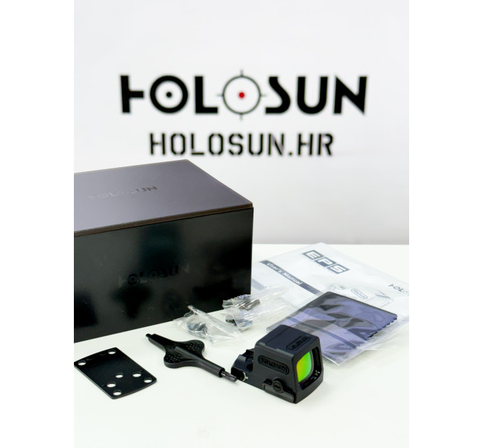 Holosun EPS-CARRY-RD-6 6 MOA rote Punkt Solar Failsafe und Shake Awake, airsoft