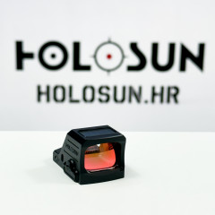 Holosun HE407C-X3-GR Open Reflex Green Dot Sight + Green 2MOA Dot Reticle, Solar Cell, Black, Hunting, Sport Shooting Softair
