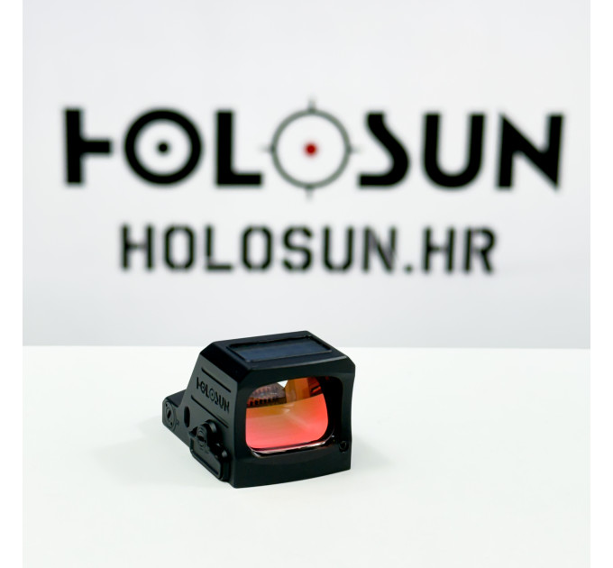 Holosun HE407C-X3-GR Open Reflex Green Dot Sight + Green 2MOA Dot Reticle, Solar Cell, Black, Hunting, Sport Shooting Softair