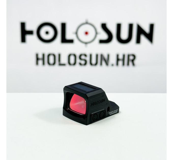 Holosun HE507C-X3-GR-MRS Open Reflex Red Dot Sight + interchangeable 2MOA Dot, 32MOA Circle Reticle Solar Cell, black, Sports Shooting Airsoft