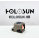 Holosun HE509T-GR-X2-FDE open reflex green dot sight switchable 2MOA dot, 32MOA circle dot reticle, titan, FDE, Picatinny/Weaver rail, for hunting, sport shooting airsoft, tactical mini