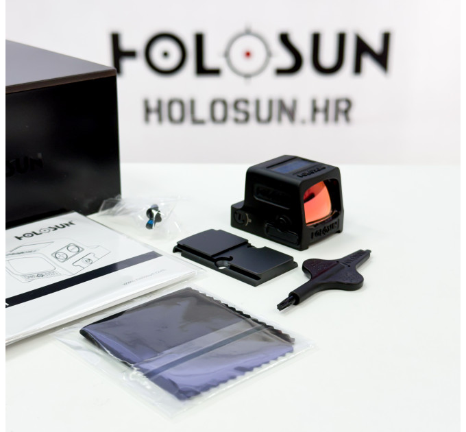 Holosun HE509T GR X2 Grüner Punkt Reflexvisier – Titan Gehäuse, 2 MOA/32 MOA MRS, Solar Failsafe