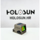 Holosun HE509T-RD-X2-FDE FDE Roter Titan Geschlossener Visier 2 MOA, 32 MOA Kreis Solar Failsafe Auto-Helligkeit und Shake Awake für Jäger oder Sportler