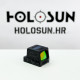 Holosun HE509T-RD-X2 otvoreni refleksni ciljnik s crvenom toćkom 2MOA i krugom 32MOA, titan