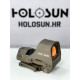 Holosun HE510C-GR-FDE Open Elite Green Reflex 2 MOA dot, 65 MOA circle, circle-dot QD Picatinny mount Shake Awake