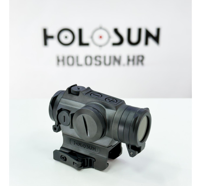 Holosun HE515GT‑RD – 2‑MOA‑roter Punkt & 2‑MOA‑Punkt im 65‑MOA‑Kreis, Quick‑Detach‑Weaver/Picatinny‑Montage Micro‑Reflexvisier