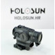 Holosun HE515GT-RD – 2‑MOA‑roter Punkt & 2‑MOA‑Punkt im 65‑MOA‑Kreis, Quick‑Detach‑Weaver/Picatinny‑Montage Micro‑Reflexvisier