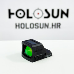 Holosun HS407C-X3-RD Open Reflex Red Dot Sight + red 2MOA Dot Reticle, 100,000‑h Runtime, Solar Cell, black, Hunting, Sport Shooting Airsoft