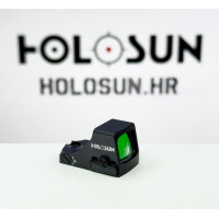 Holosun HS407K-X2 open reflex red dot sight, 6MOA dot, reticle, black, for hunting, sport shooting