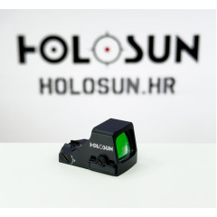 Holosun HS407K-X2 open reflex red dot sight, 6MOA dot, reticle, black, for hunting, sport shooting