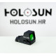 Holosun HS407K-X2 open reflex red dot sight, 6MOA dot, reticle, black, for hunting, sport shooting